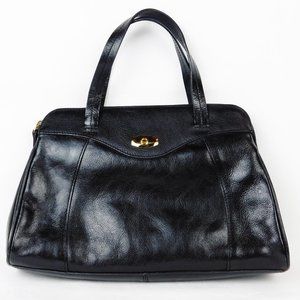 Etienne Aigner Black Leather Handbag Vintage